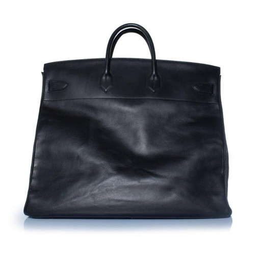 Hermes, Rare Vintage 50 Hermes HAC in Black
