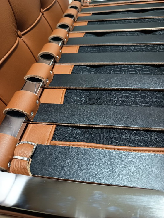 Image 1 of Sillones KNOLL Studio Barcelona (NUEVA Serie 2026) en piel natural (color coñac)