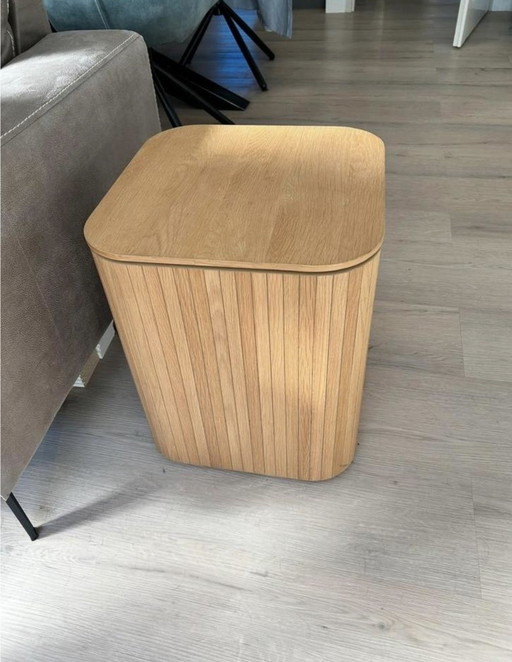 Mesa auxiliar de diseño de madera, alta calidad, nueva en caja.