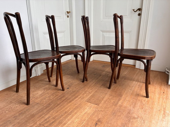 4x J Kohn Thonet style Dining chairs – Jacob & Josef Kohn, Wood (photo 9 of 11)