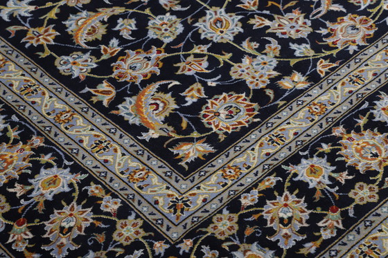 Image 1 of Tapis persan original noué à la main Kashan Fin avec soie 382 X 280 cm Top condition