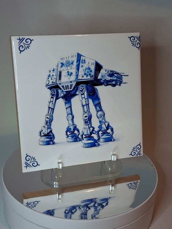 Image 1 of Decoratieve tegels 11x11 cm. 13 stuks. Star Wars.