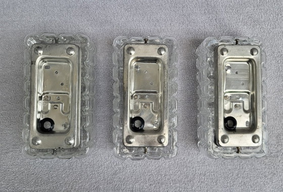 Set aus 3 ERCO 54 090 Blasenglas Wandleuchten, deutsche Mid-Century Modern aus den 1960er Jahren – Metal (photo 10 of 15)