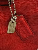 Red coach bag