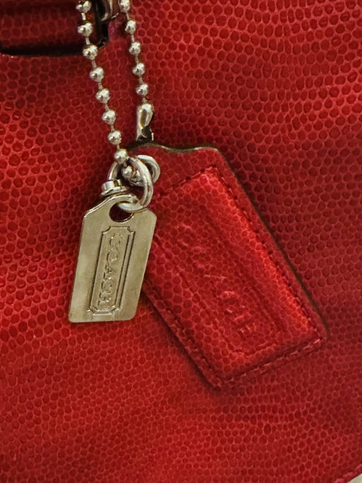 Rode coach-tas – overige tassen, Calfskin, Leather (photo 2 of 5)