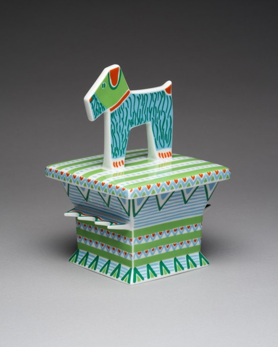 Image 1 of Postmoderne Rosenthal Studio-Line Künstler-Deckelbox Nr. 2 von Laura Fiume, Deutschland