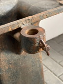 Base per colonna antica in ghisa "z10" - Restaurata in stile industriale