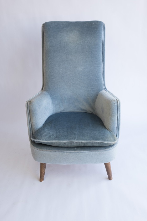 Image 1 of Light Blue Vintage Armchair