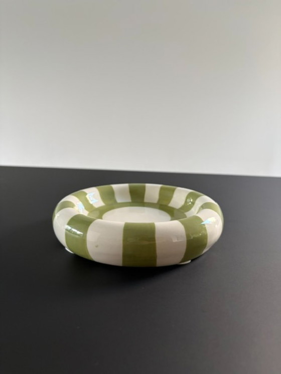 Cuenco a rayas verde-blanco / Vide-Poche – Ceramic (photo 13 of 15)