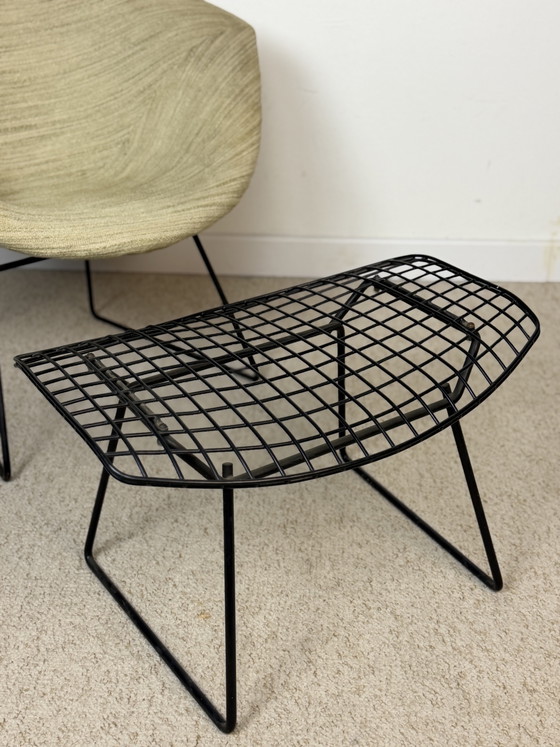 Image 1 of DIAMOND CHAIR & OTTOMAN HARRY BERTOIA POUR KNOLL