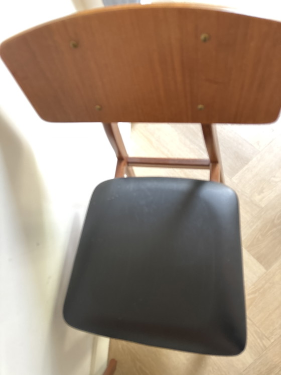 Set di sedie decorative vintage (2), anni '70 – Sedie da pranzo, Wood, Skai (photo 6 of 6)