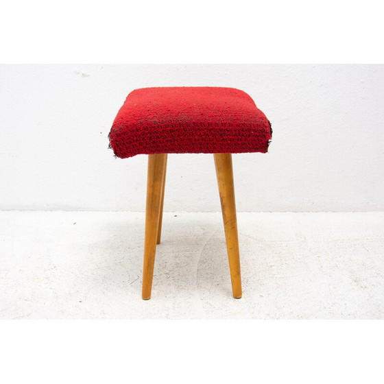 Image 1 of Mid century upholstered footrest, Czechoslovakia 1960s