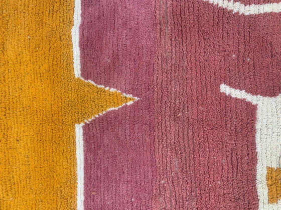 Image 1 of Marokkanischer Teppich aus Naturleinen, 250 x 150 cm