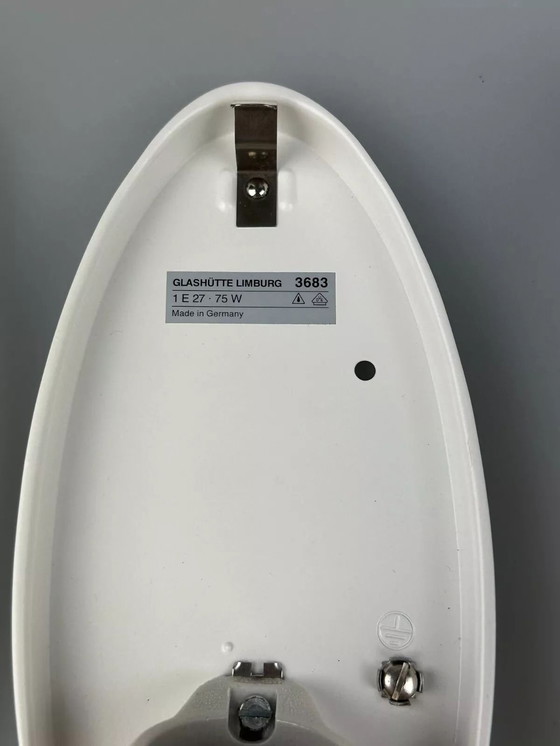 Image 1 of 60s 70s wall lamp Lamp Glashütte Limburg number 3683 Space Age Design
