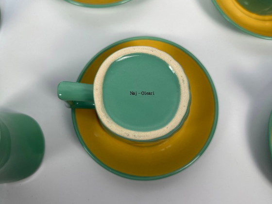 Image 1 of Memphis koffieservies uit de jaren 80 van Massimo Iosa Ghini voor Naj Oleari