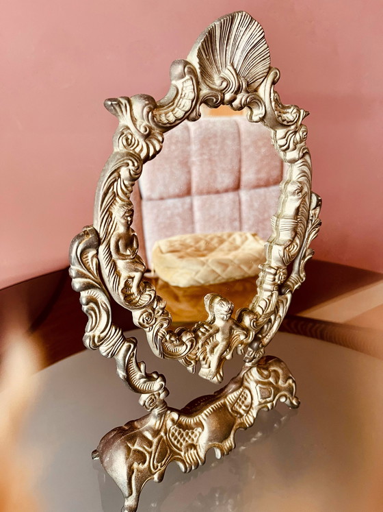 Image 1 of Unico! Specchio da toeletta in stile Ricoco italiano.