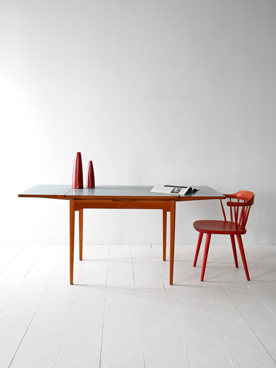 Image 1 of Swedish Vintage Extendable Dining Table, 1950s