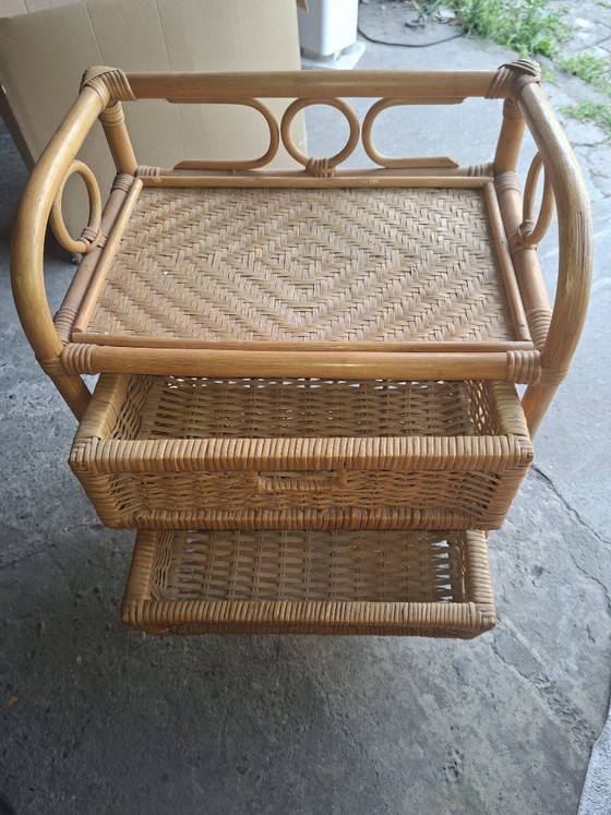 Bohemian Vintage Set – Opbergkast, Rattan, Bamboo (photo 5 of 15)
