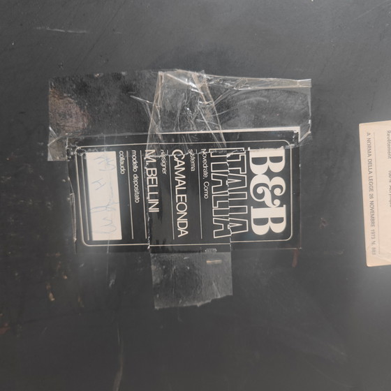 Image 1 of Vintage B&B Italia Camaleonda Element - Black Leather