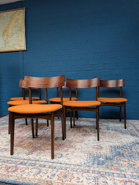 Image 1 of 6X Vintage Danish Chairs, 1960s