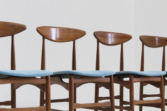 Image 1 of Sedie da sala da pranzo italiane vintage di metà secolo, anni '60, set di 4