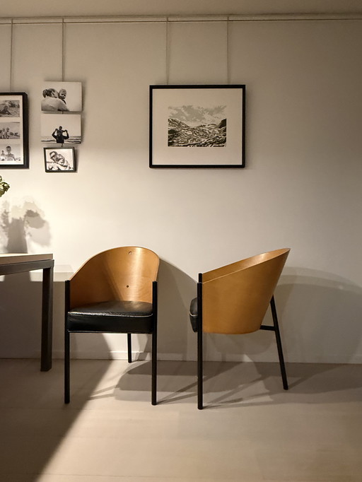 Ensemble de 6 chaises Philippe Starck « Costes » – reproduction de haute qualité