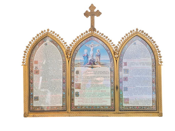 Image 1 of Altar Canon (Altar Cards (Tabellae Lavabo) 19th Century