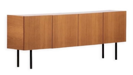 Image 1 of Enfilade scandinave vintage en teck avec pieds métalliques 