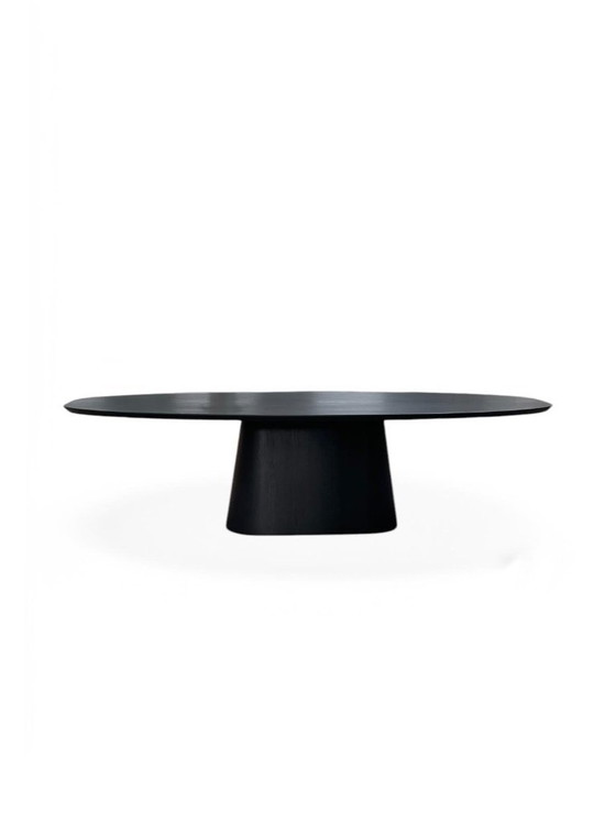 Image 1 of Solid oak black table 280x120cm