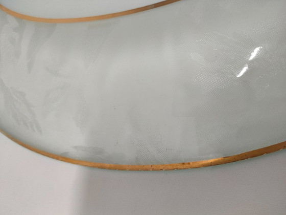 Image 1 of Large vintage 1960s/70s glass ceiling light.