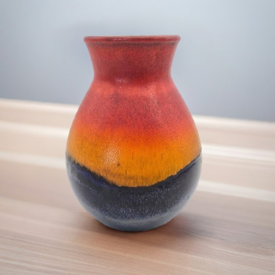 Image 1 of Dümler & Breiden 122/17 Vintage Vase – Tri-Color West Germany Ceramic Art