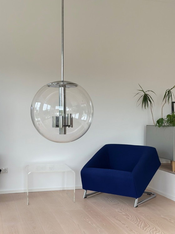 Image 1 of Designer Lampe Glashütte Limburg / Bauhaus/ 70er