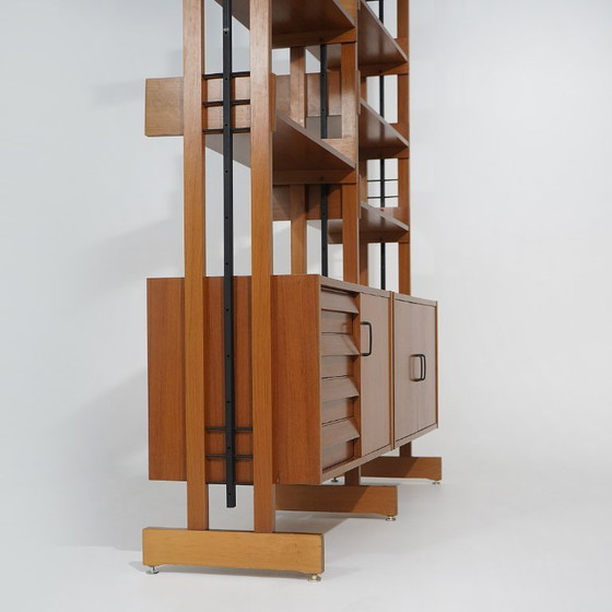 Modulares Bücherregal mit Ständern, 1960er Jahre – Bücherregale, Brass (photo 14 of 15)