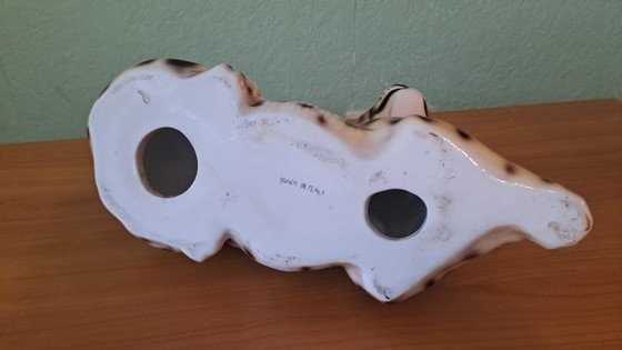 Image 1 of Cachorro de leopardo de porcelana hecho en Italia