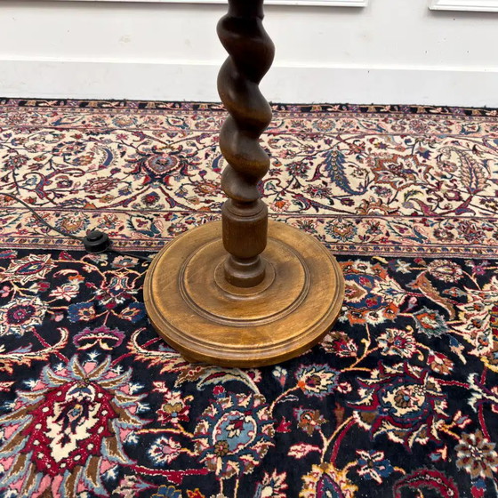 Antike englische Barley Twist Stehleuchte, Stehleuchten, Klassiek (Foto 9 von 9)