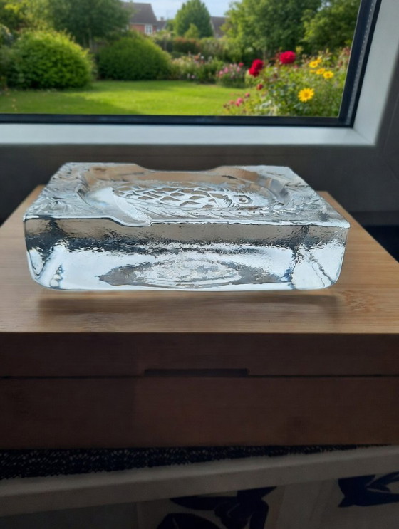 Image 1 of Magnifique hibou en cristal – Ingridsgläser Bleikristall Allemagne 1970