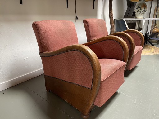 2 x armchair art deco