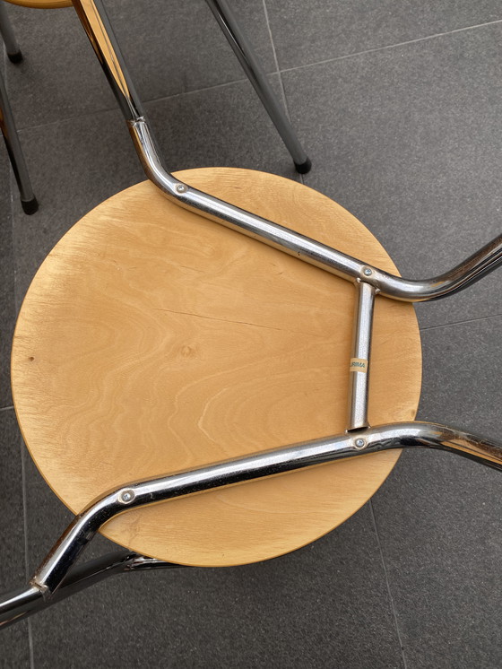 Image 1 of Set Van 3 Plurima Italiaans Design Eetkamer Stoelen,