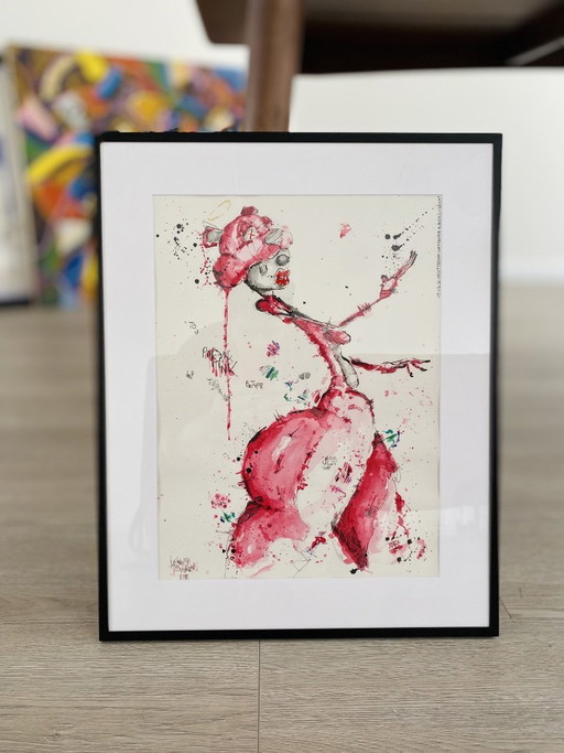 Pintura Exclusiva – Jacques Sparrow - "Pink Between the Lines."