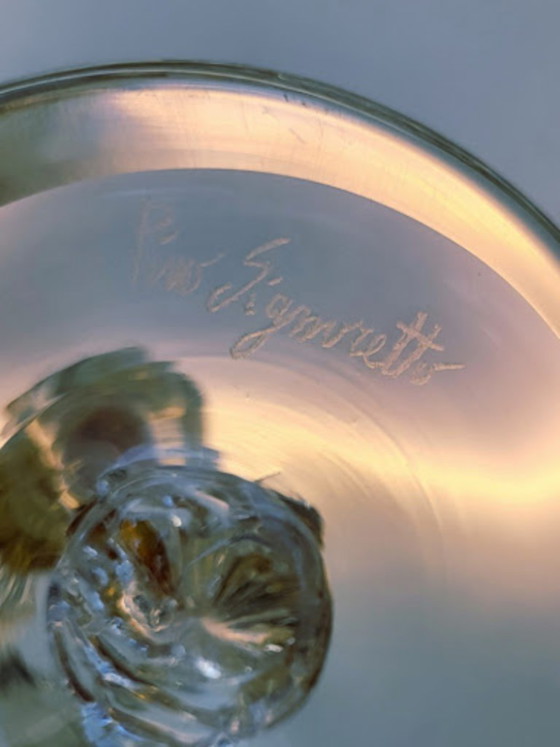 Image 1 of Exceptional Murano Art Glass Sculpture – Female Figure with Grapes – Signed by Master Pino Signoretto