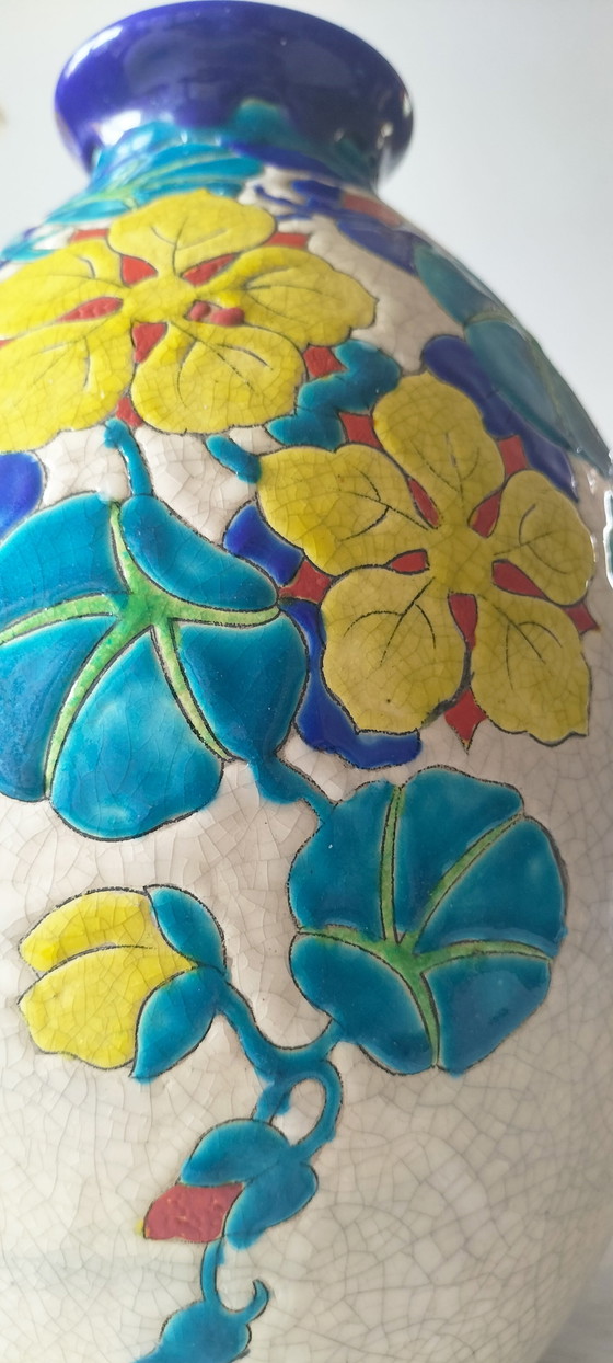 Charles Catteau – Boch Frères Keramis Vase Art Déco – D.2762 – Ca. 1930 – Ceramic (photo 9 of 15)