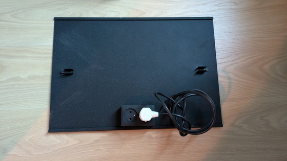 Image 1 of beautiful sleek TV table design black metal 90s