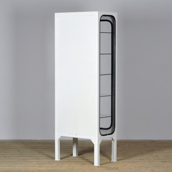 Vintage medical cabinet, 1970s, Display cabinets, Metal, Glass, White (photo 9 of 9)