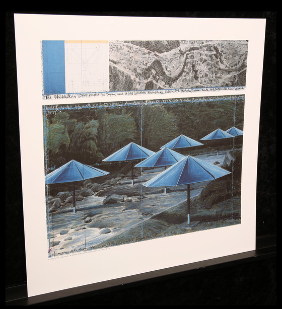 Image 1 of Christo - Los Paraguas (Azul) - Impresión offset de color - Japón/EE. UU. 1991