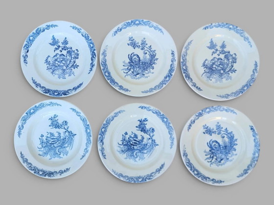 6 piatti piani Clairefontaine modello Luigi XV – Stoviglie, Porcelain, Vintage (photo 2 of 8)