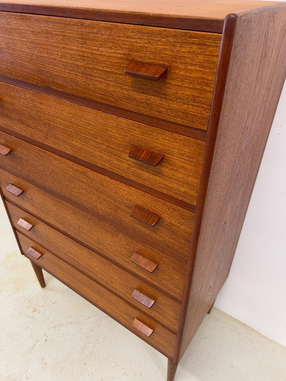 Image 1 of Cassettiera in teak di Poul Volther, anni '50.