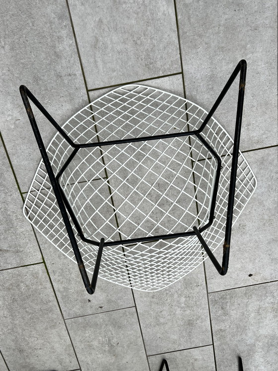 Image 1 of 5 Bertoi Diamond Knoll Armchairs