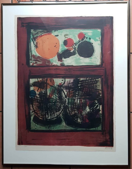 Image 1 of Corneille G Beverloo (1922) Lithografie "Terre et Astres" Ges Gen
