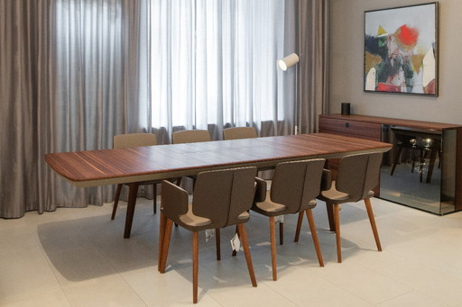 Team7 eetkamerset - uitschuifbare tafel Flaye & stoelen Aye