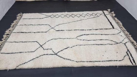 Alfombra bereber blanca decorada 200cmx300cm – Wool, Bohemian (photo 7 of 8)